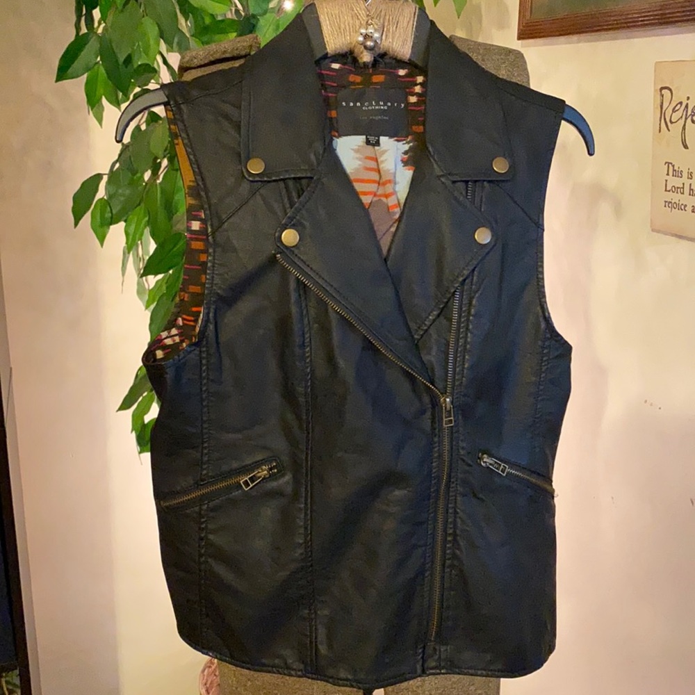 Like new! Sanctuary (Nordstrom) faux leather vest